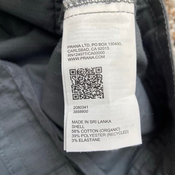 Prana Palisades Ripstop Utility Pant Women's 6 Thundercloud 31" Relaxed Straight - Picture 7 of 12